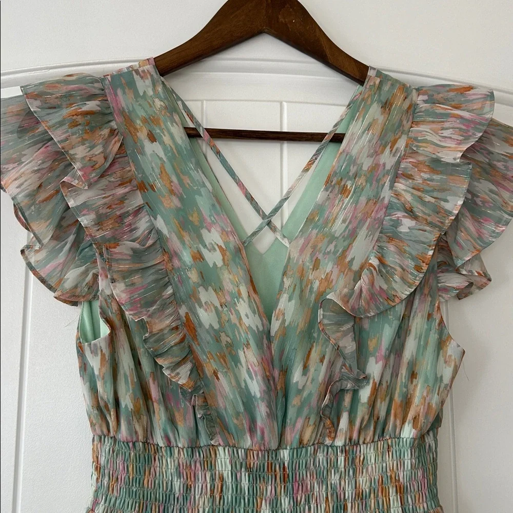 Koko & Mason Floral Ruffle Maxi Dress - Picture 7 of 10